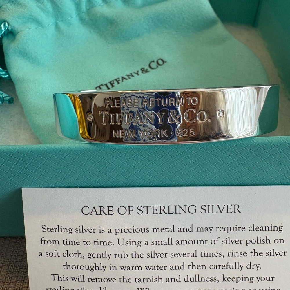 Tiffany & Co. wide band Silver Bracelet